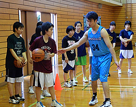 京都ハンナリーズバスケットボールクリニック